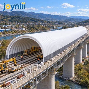 Large Span Inflatable Work Tents Temporary Construction Shelter For Railway Track