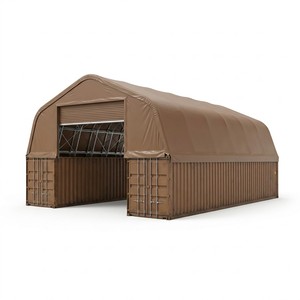 Clear Span Snow Load Heavy Duty Bolt-on Steel Frame Gable Container Shelter