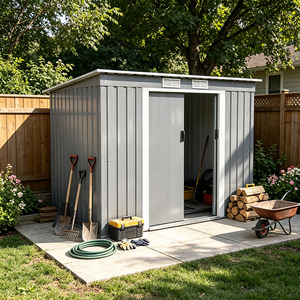 Portable Prefabricated Garden Shed Outdoor Storage Cabin Flat Pack