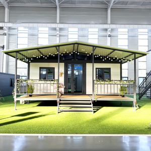 Portable Double Wing Expandable Prefab House for Worker Accommodation