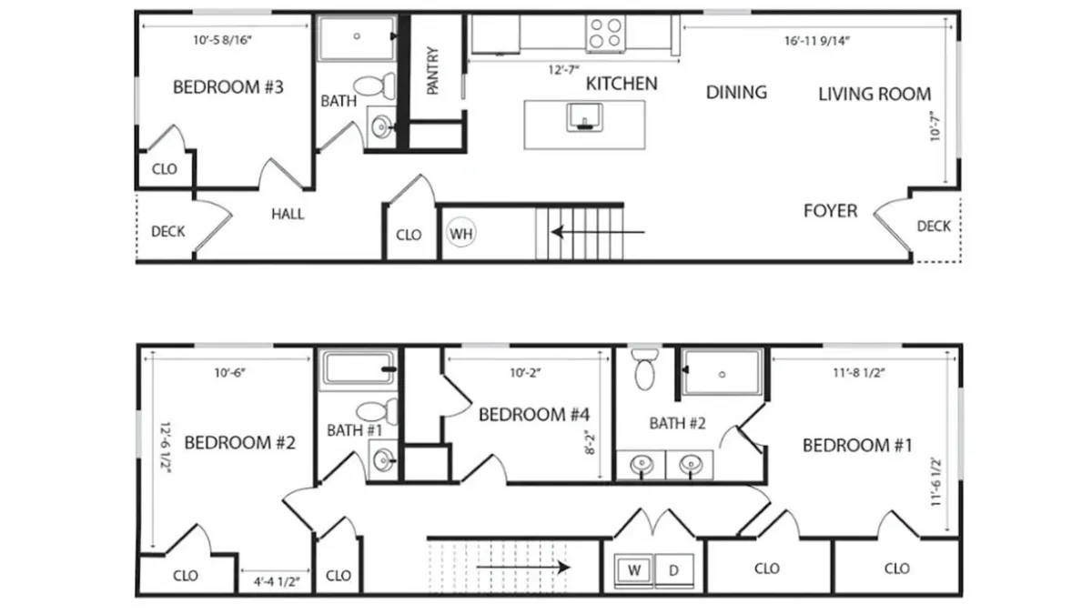The Loftin 2-Story Floorplan Layout Diagram
