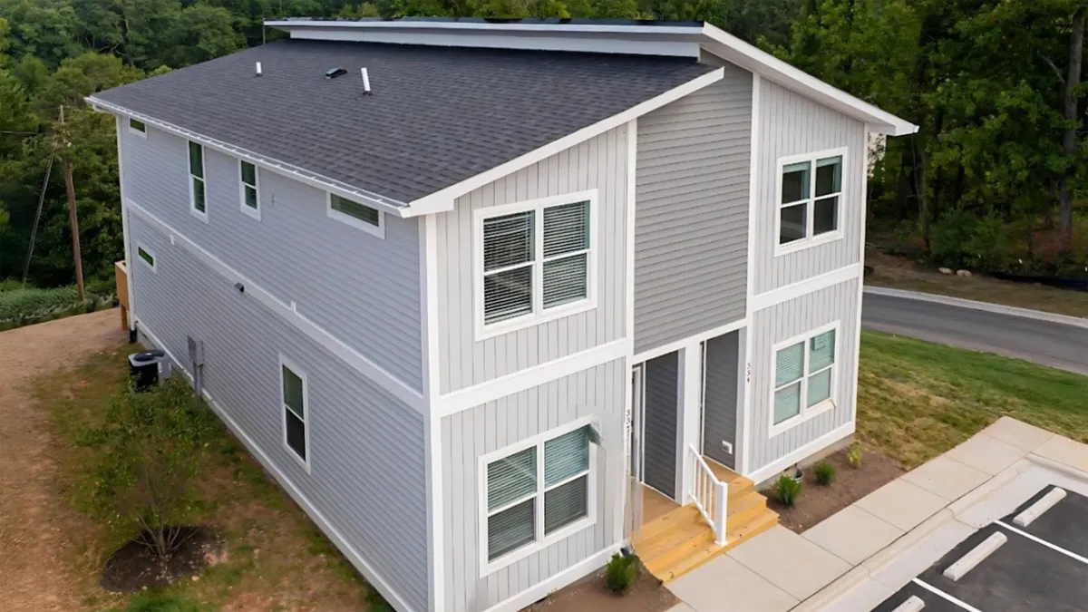The Loftin Duplex Permanent Modular Home Exterior View